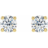 14K Yellow 3/4 CTW Lab-Grown Diamond Earrings